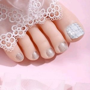 2PK Glitter Toenail Art Stickers w file
